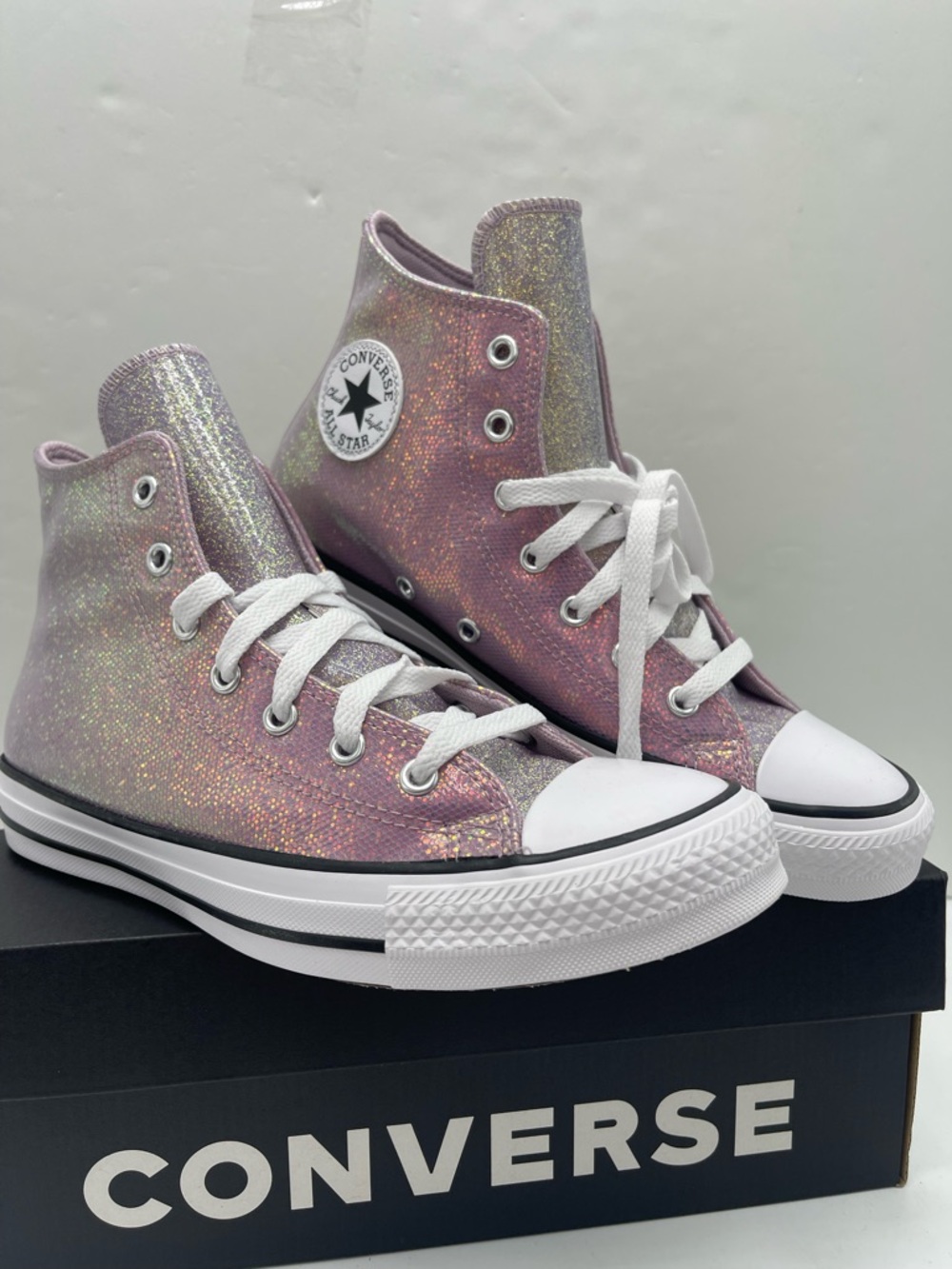 Converse WMNS 8 CTAS Hi Altitude Lilac White Black A14333C High Top Sneakers - Picture 6 of 15
